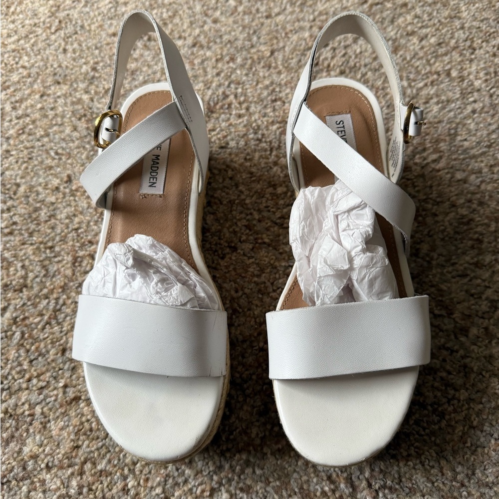Steve Madden Cream Women's Sandals
